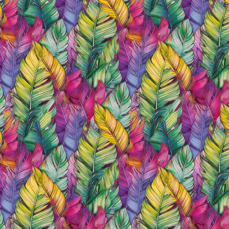 Pattern 13 colors feathers