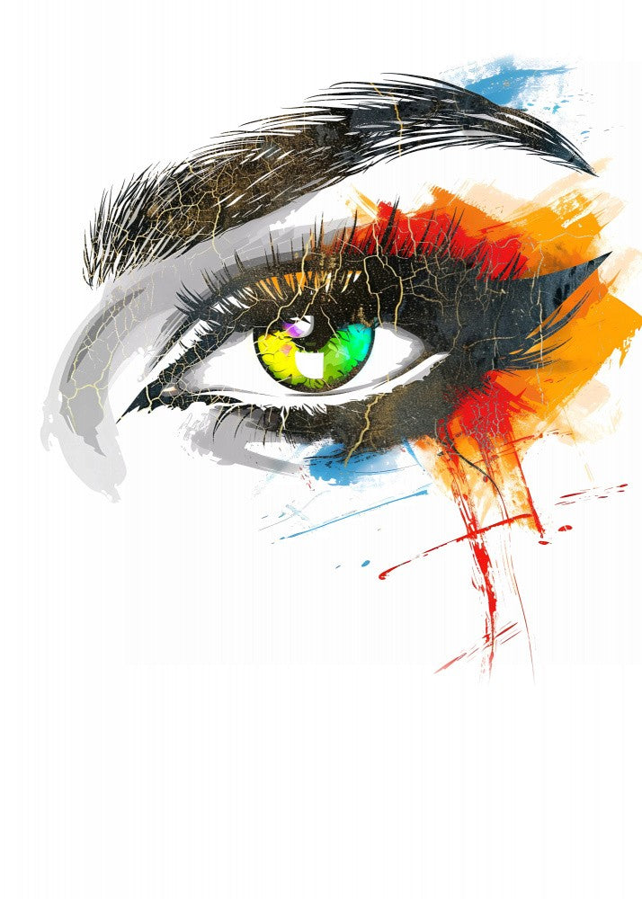 Woman Face Beautiful Illustration Art 06