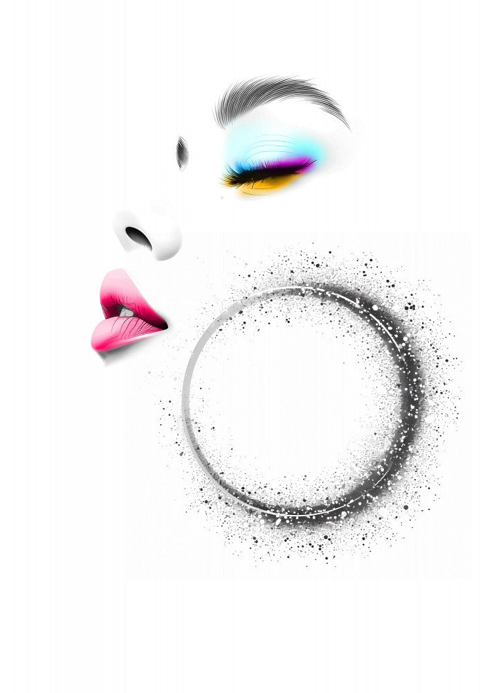 Woman Face Beautiful Illustration Art 01