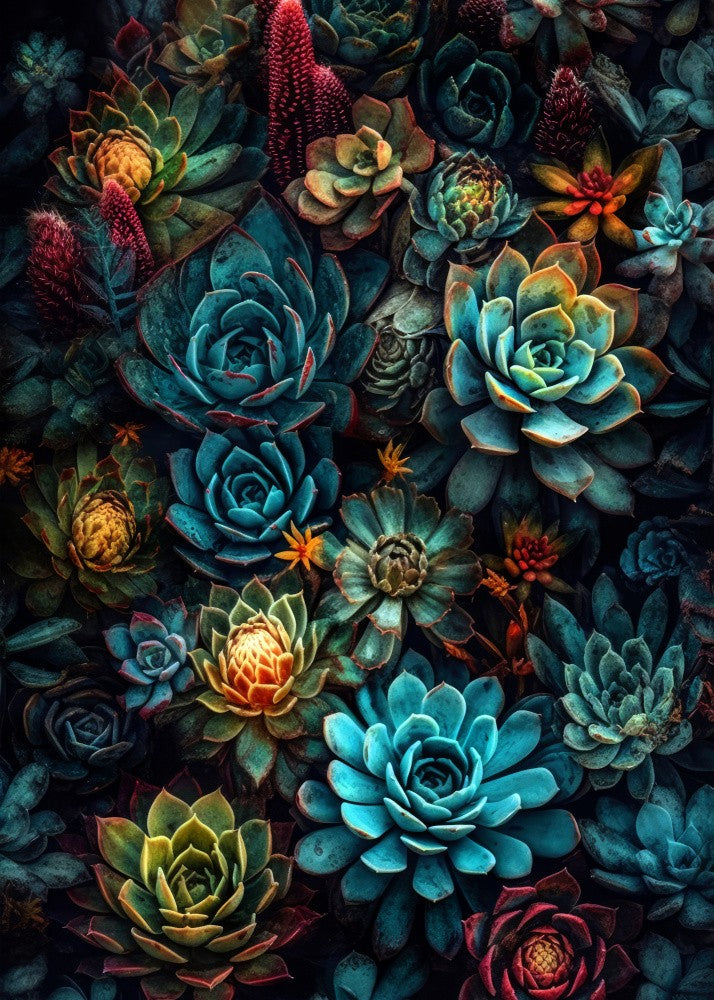 Flowers plant art succulents and cacti