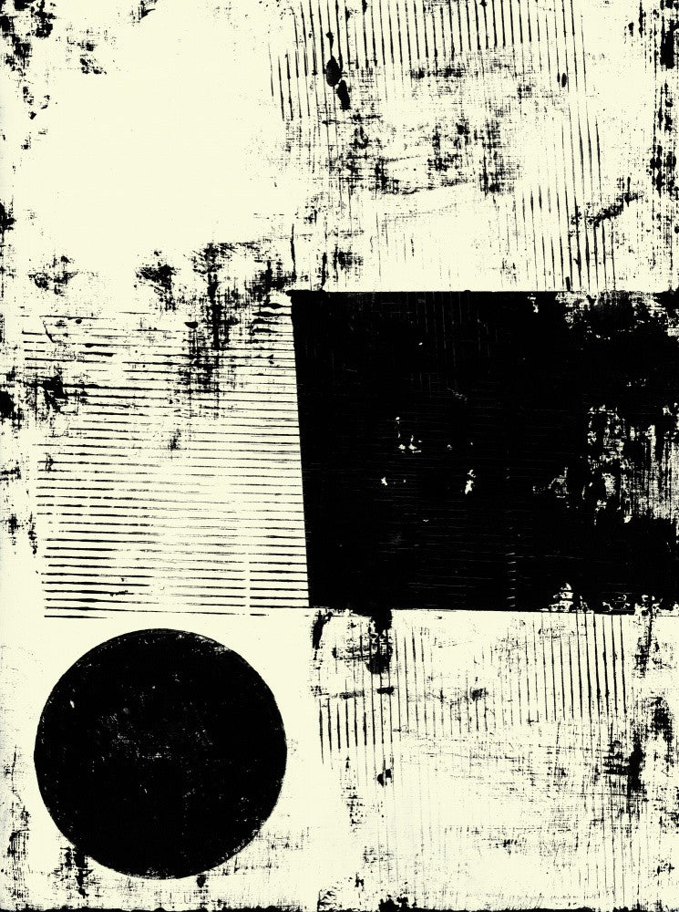 Monochromatic Palette with Bold Geometric Shapes