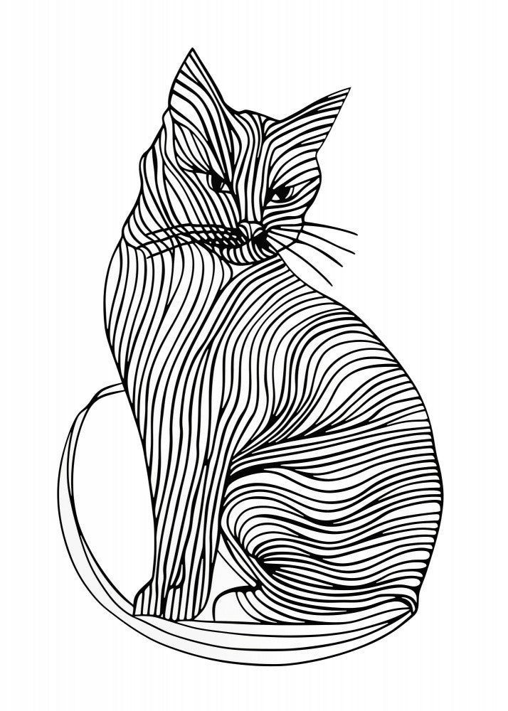 Lines art Cat