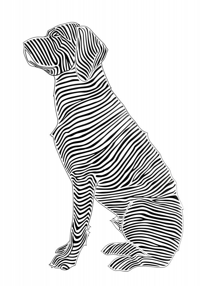 Lines art Dog