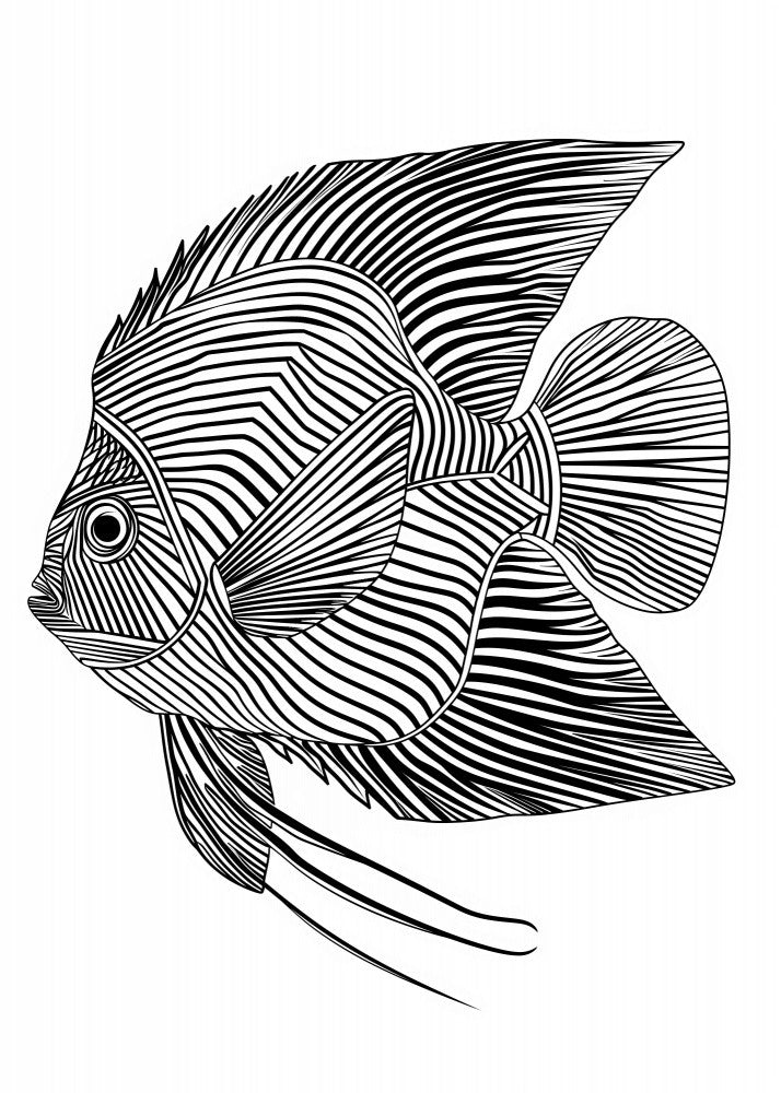 Linienkunst Fisch