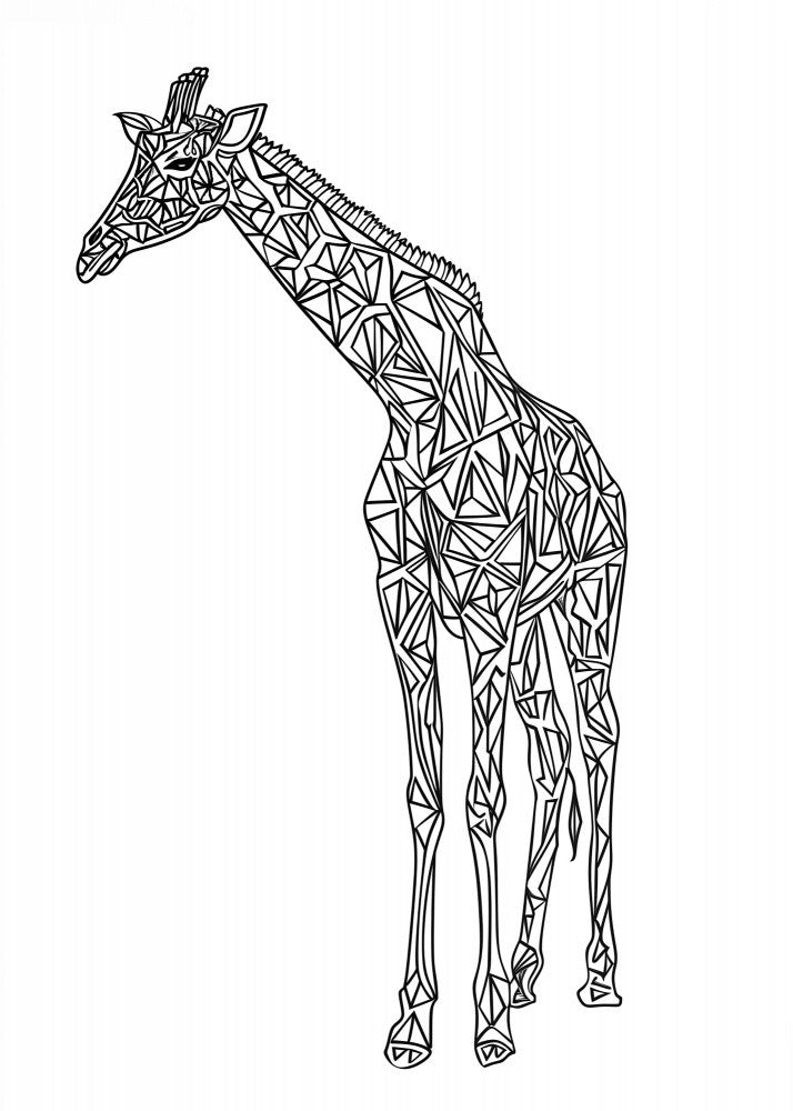 Lines art Giraffe