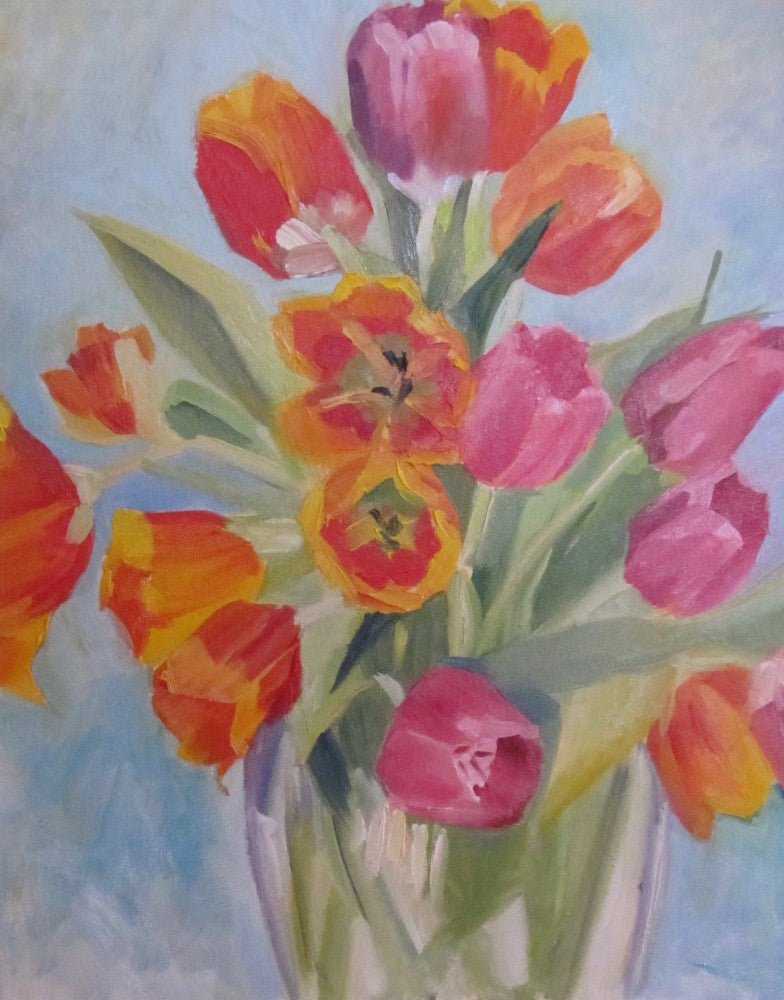 Red and Orange Tulips
