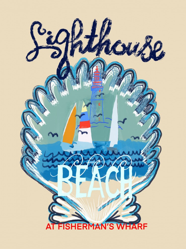 Lighthouse Beach Poster
