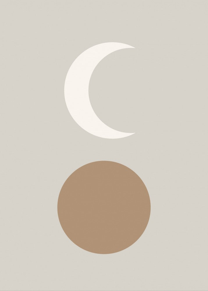 Sun and Moon Nursery Print