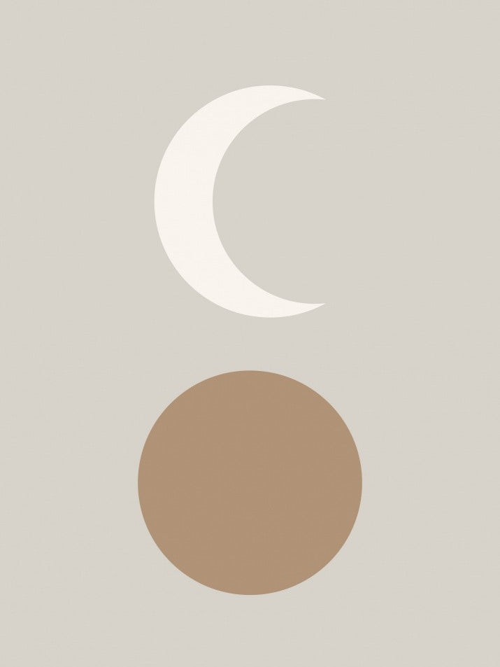 Sun and Moon Nursery Print