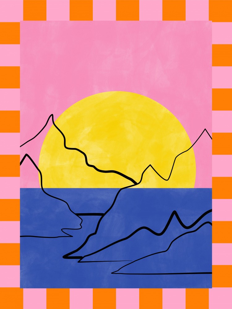 Retro Horizon Glow