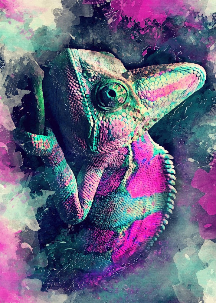 Chameleon1 animal art