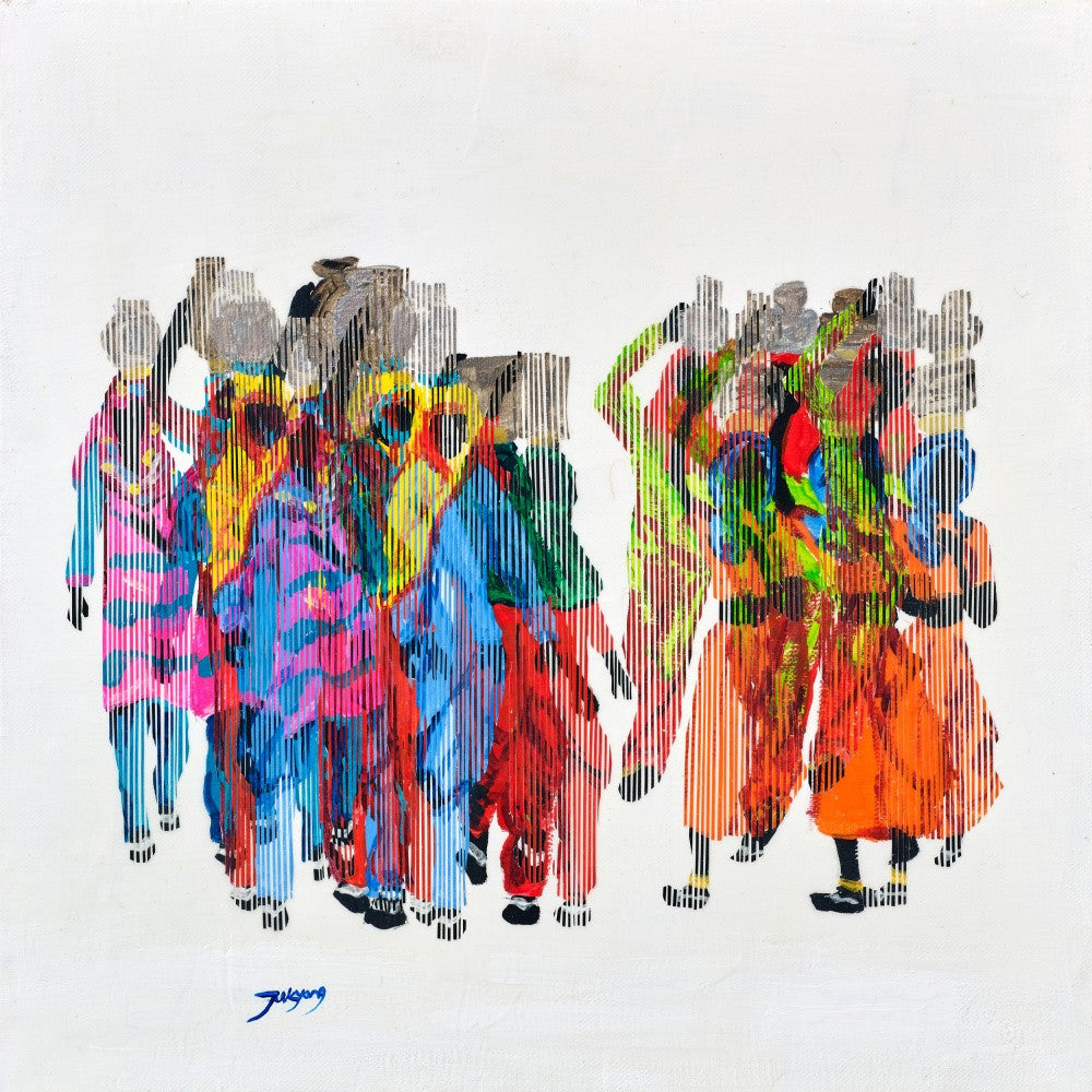 Women Carrying Water Buckets