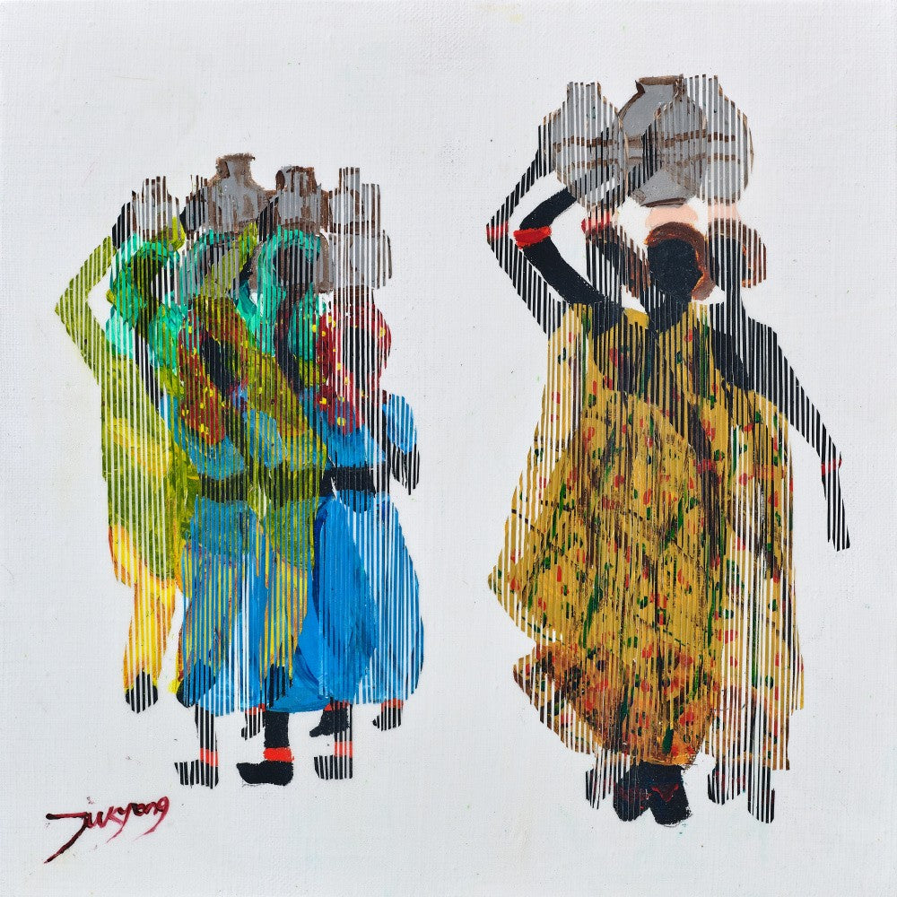 Women Carrying Water Buckets