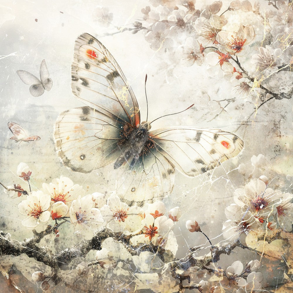 Butterlfy Vintage Art Illustration 07