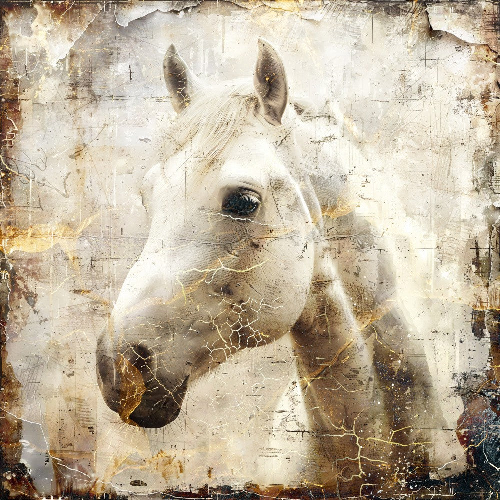 Horse Vintage Art Illustration 02