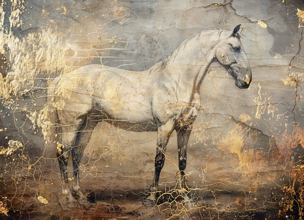 Horse Vintage Art Illustration 06