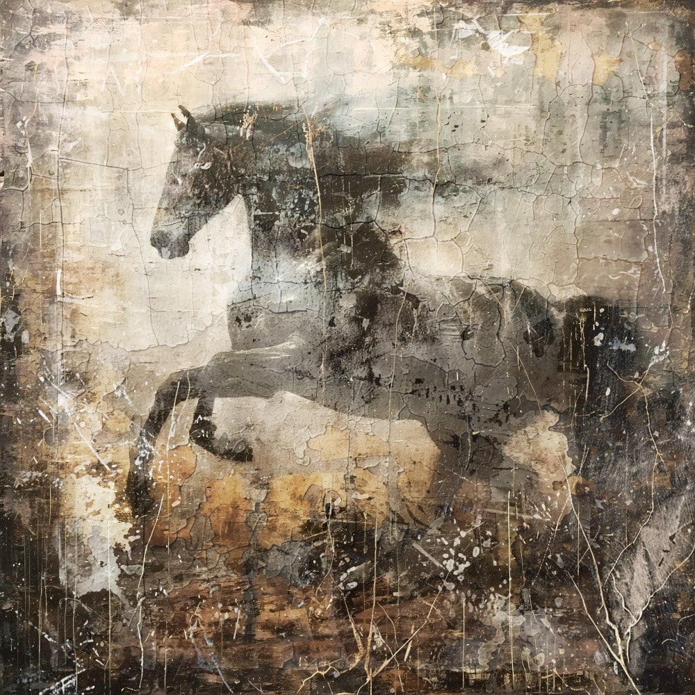 Horse Vintage Art Illustration 09