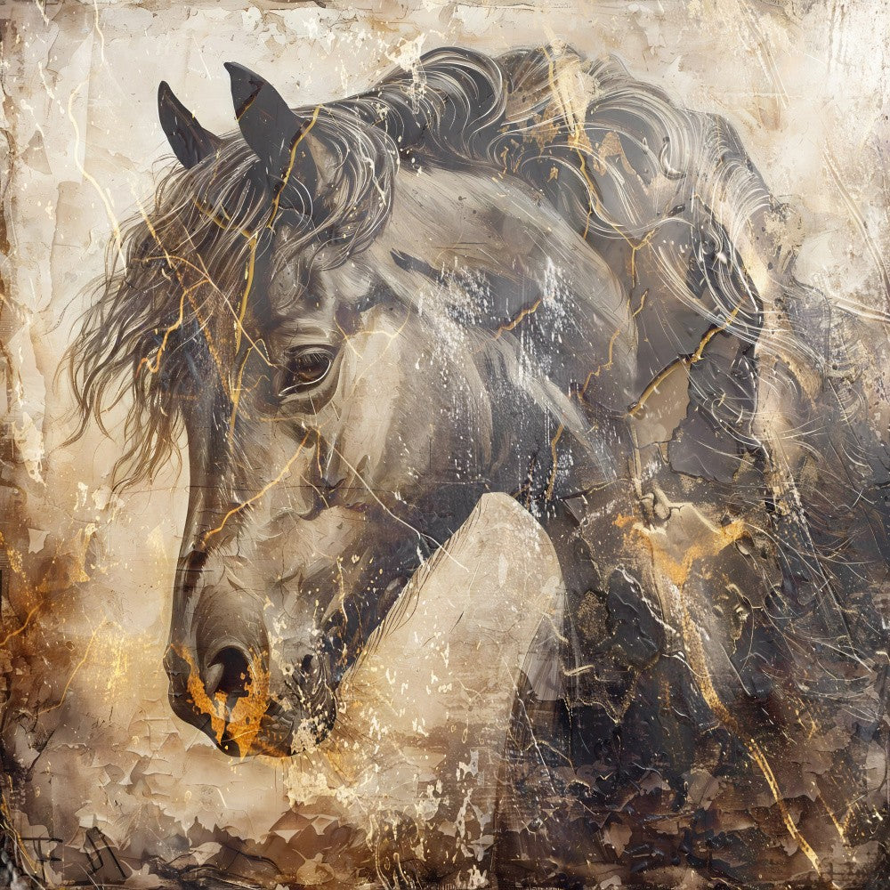 Horse Vintage Art Illustration 11