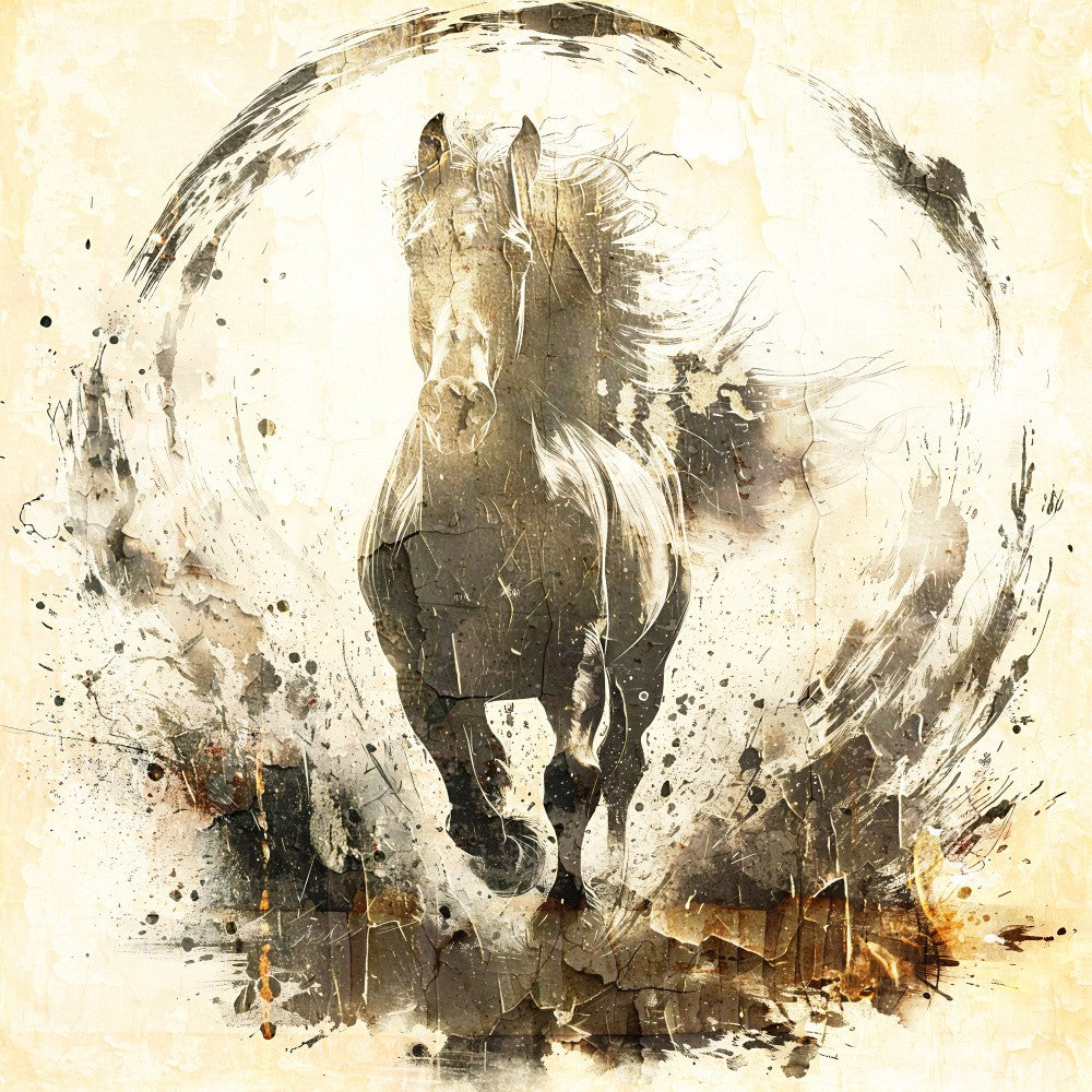 Horse Vintage Art Illustration 14