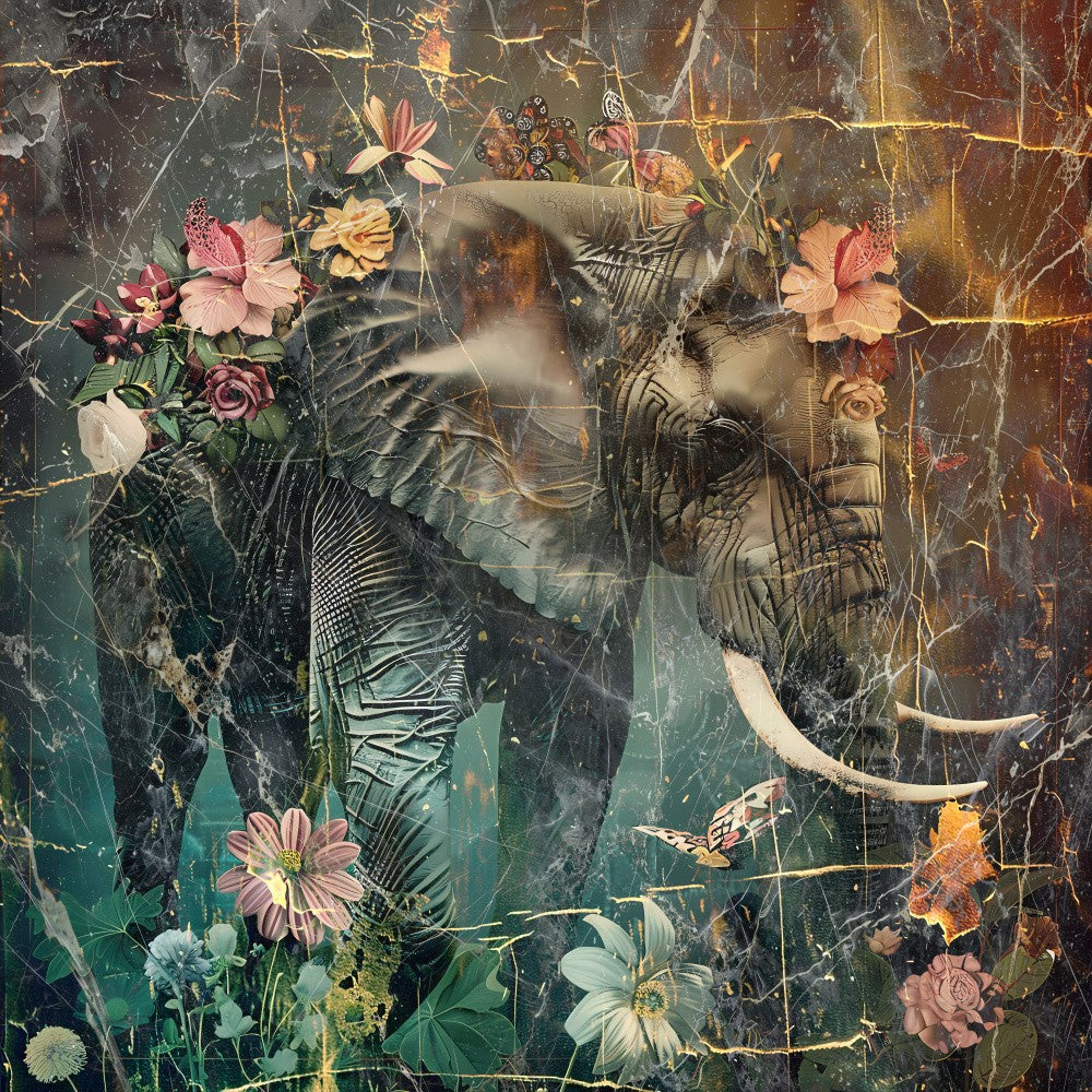 Floral Animals Vintage Art Illustration 11