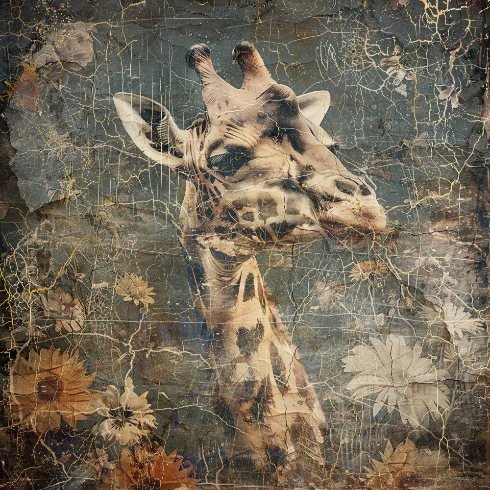 Floral Animals Vintage Art Illustration 16