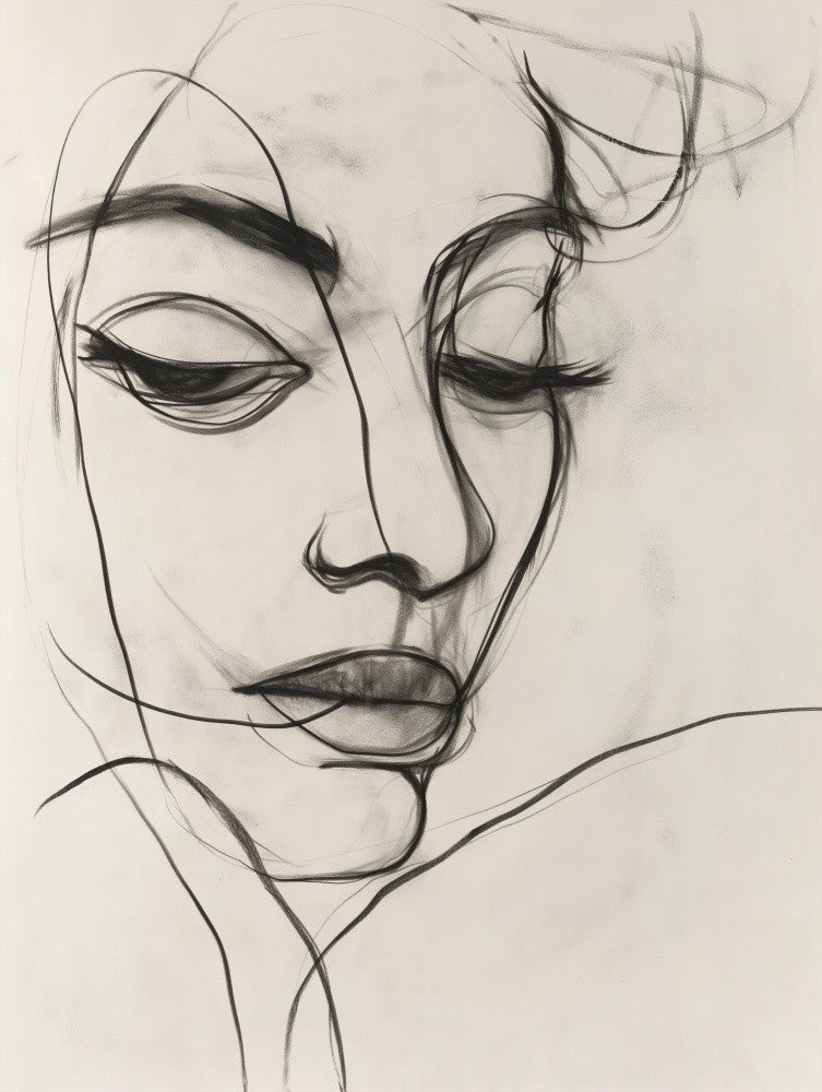Line Drawing of a Woman