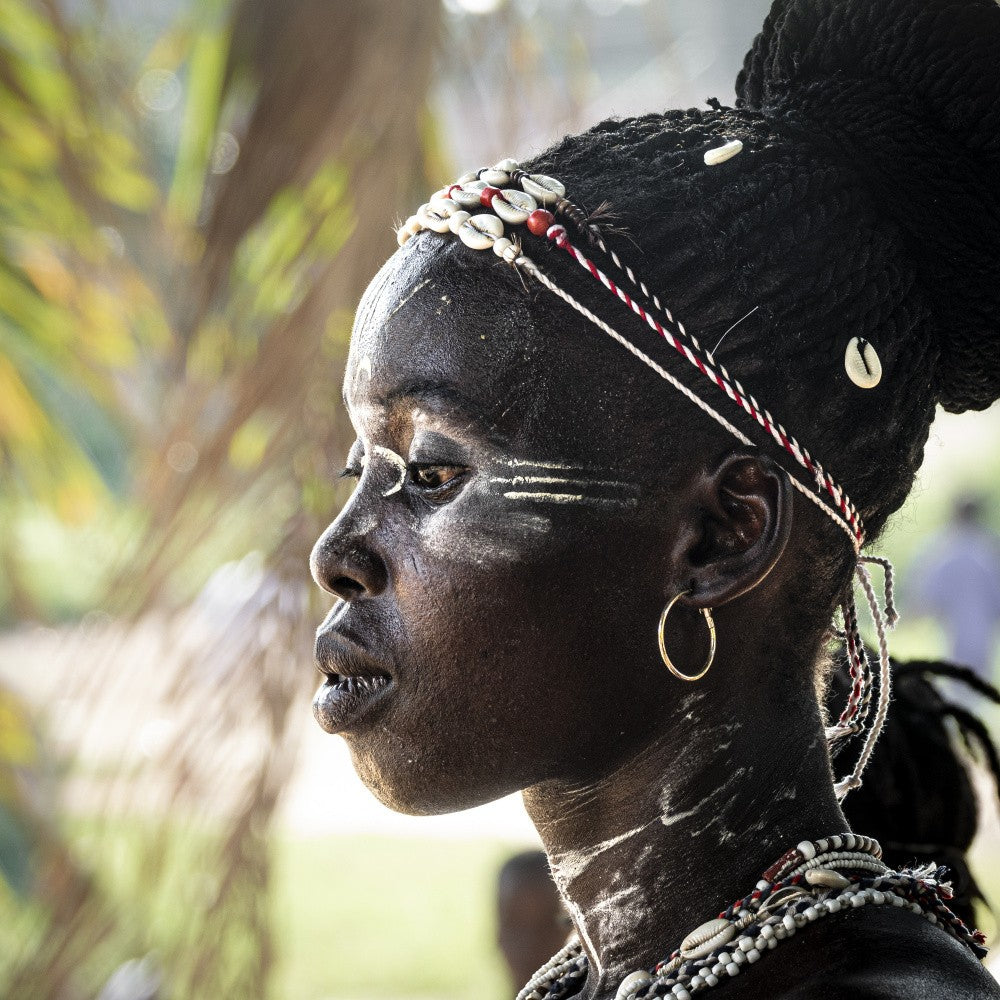 komien, agni priestess at Bongouanou, Ivory Coast