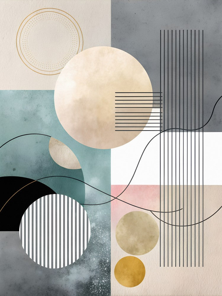 Pastel Geometry Collage