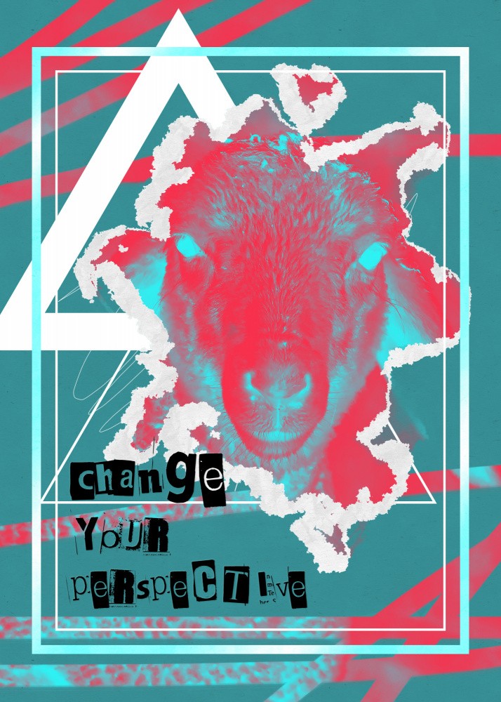 Change Your Perspective Collage Art