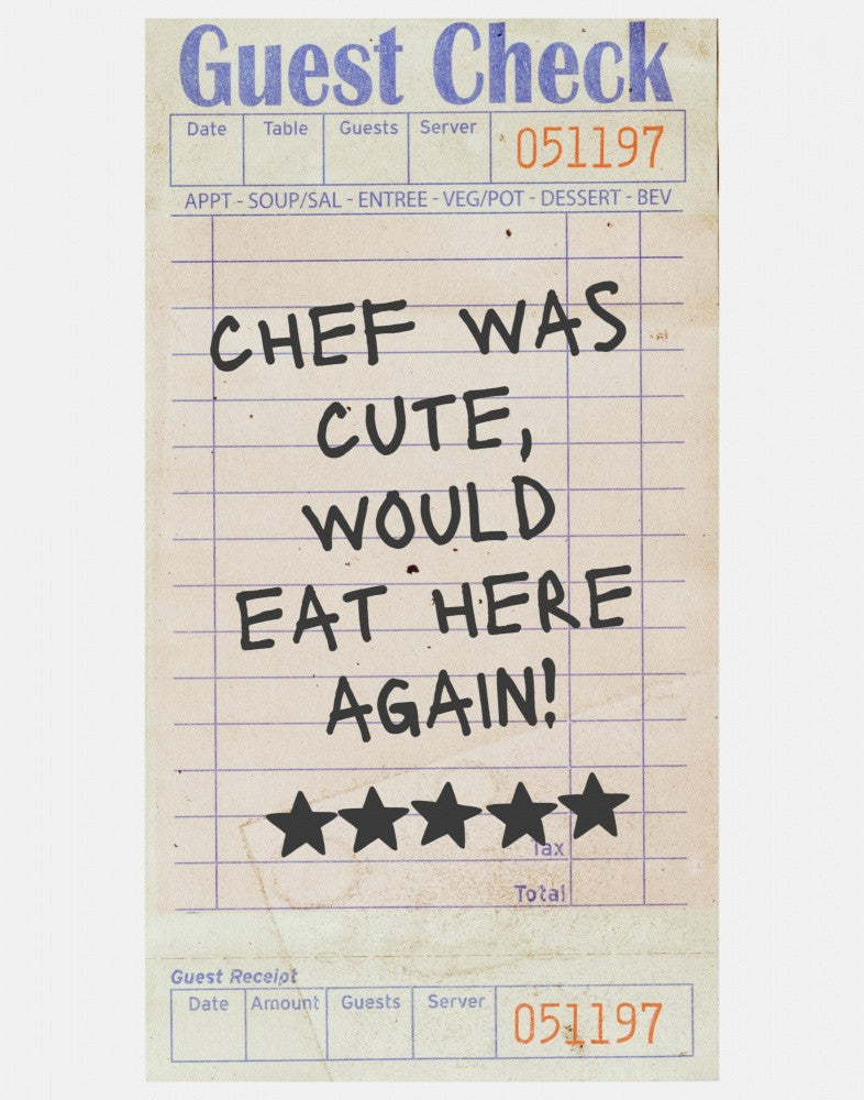 Chef Was Cute