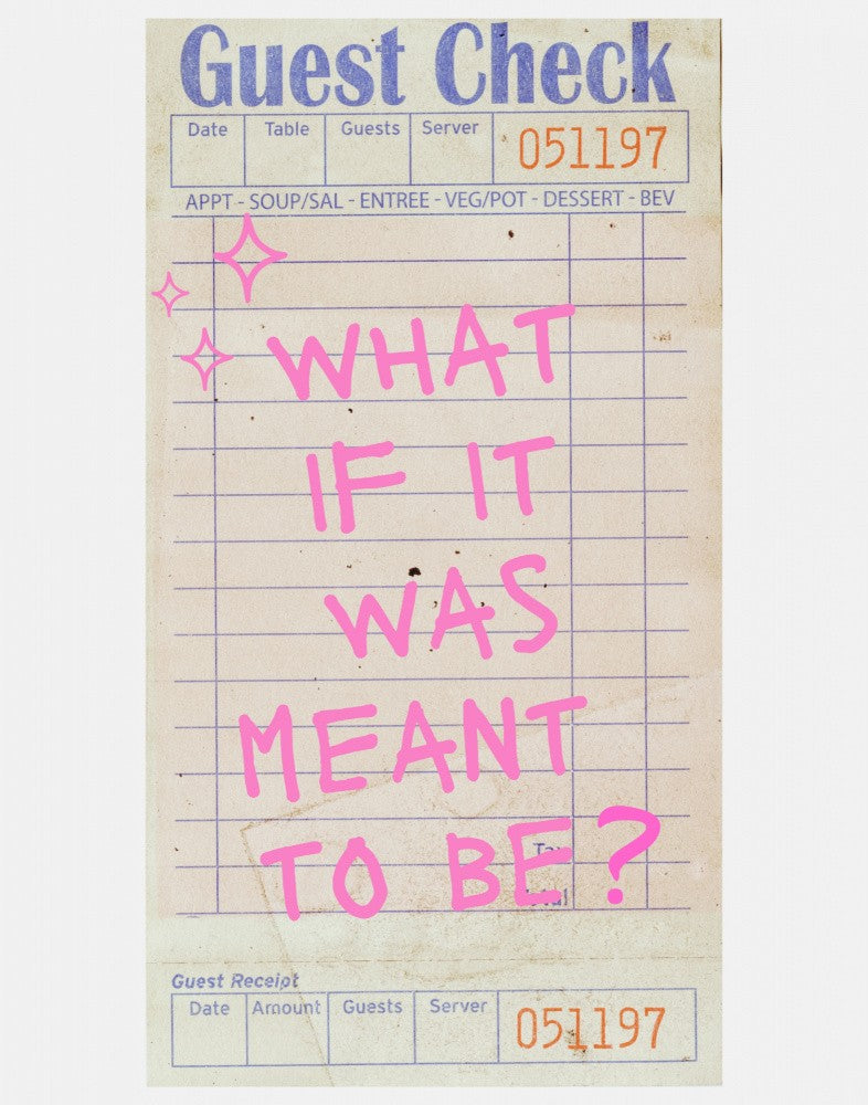 Meant To Be   Guest Check   Pink