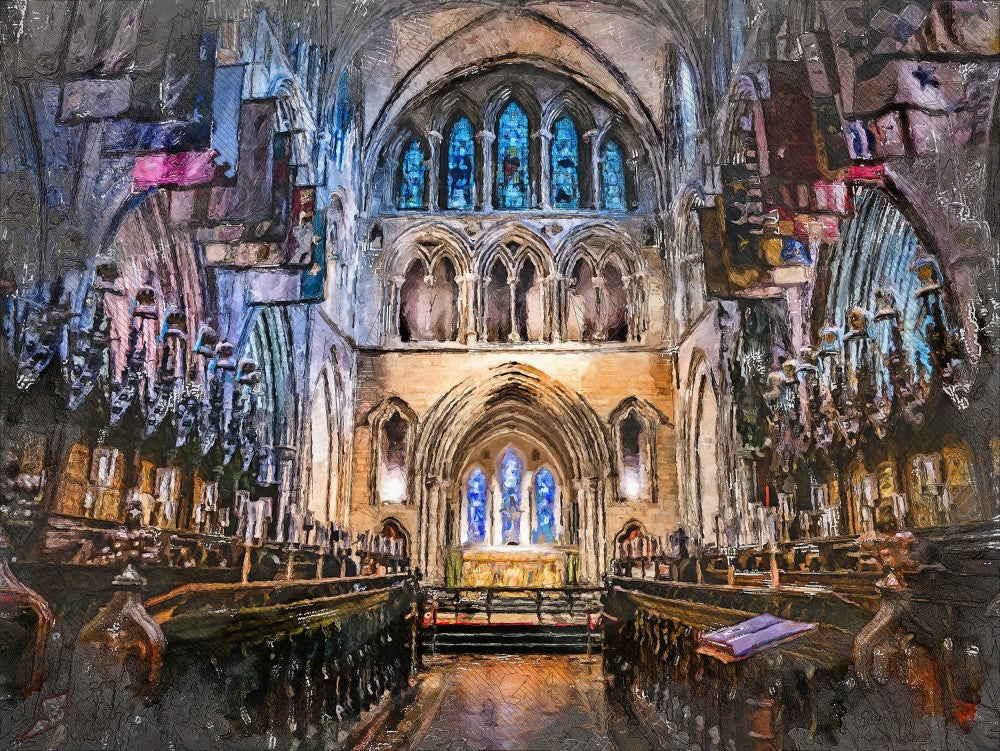 Dublin City Watercolor Art Ireland (7)