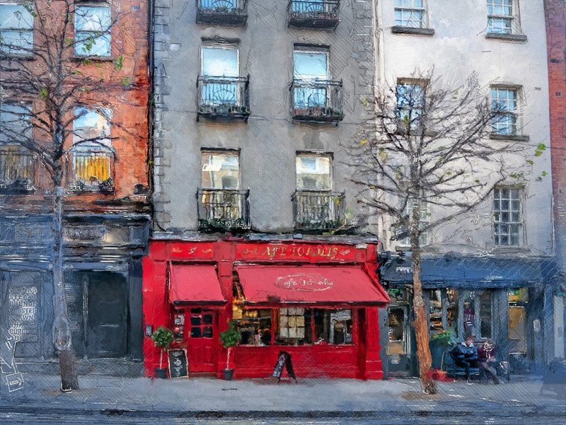 Dublin City Watercolor Art Ireland (9)