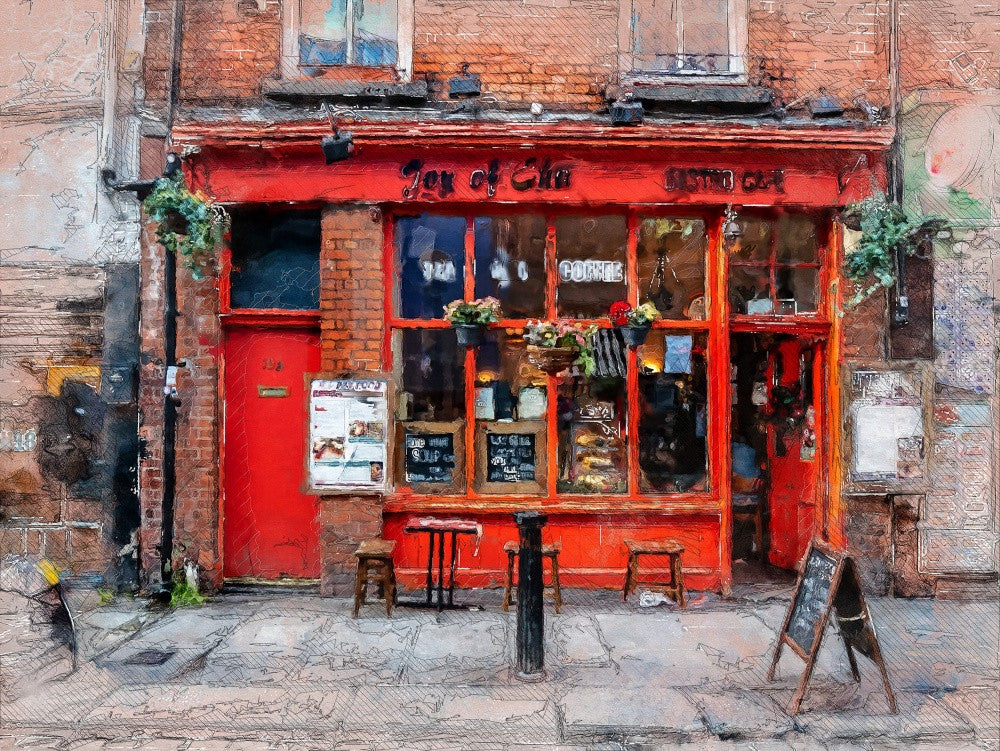 Dublin City Watercolor Art Ireland (14)