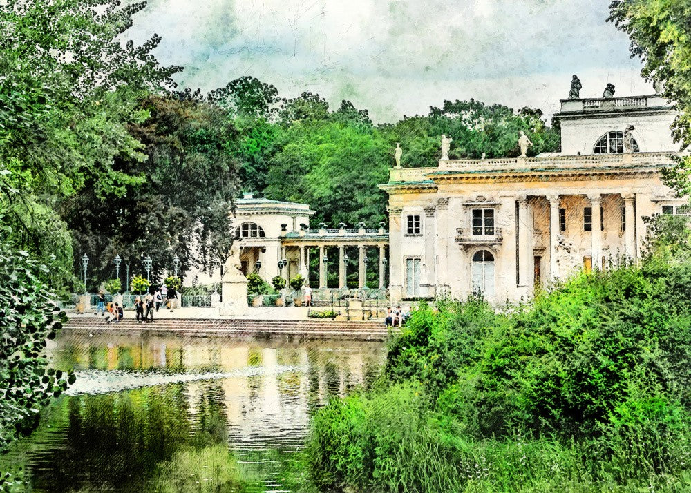 Warsaw City Watercolor Art Poland (3)