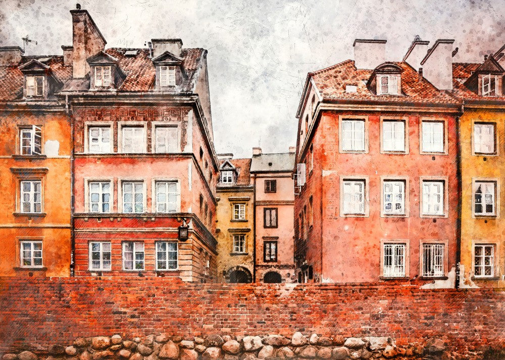 Warsaw City Watercolor Art Poland (30)