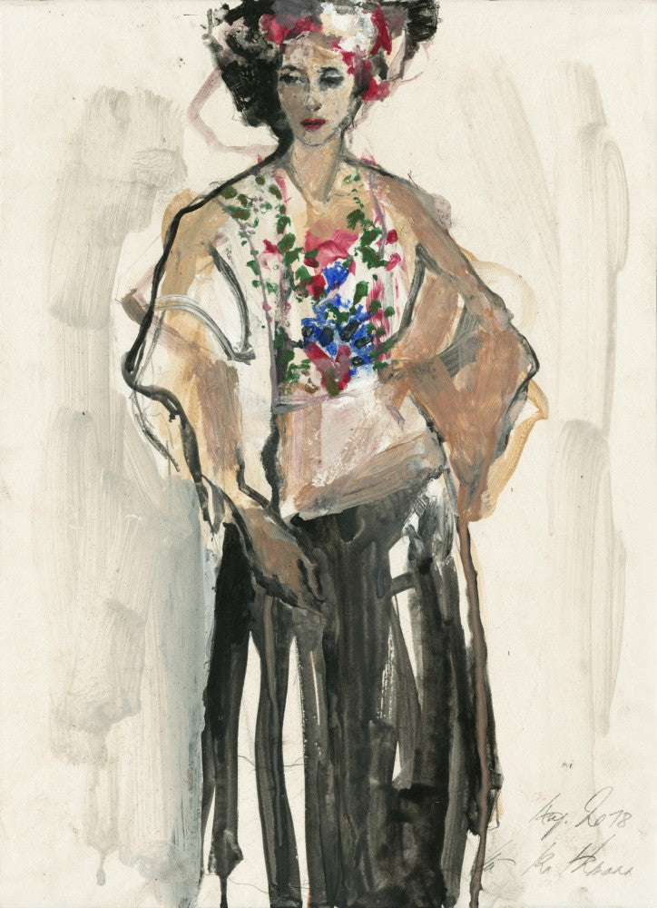 Impressionistic Portrait of a Woman