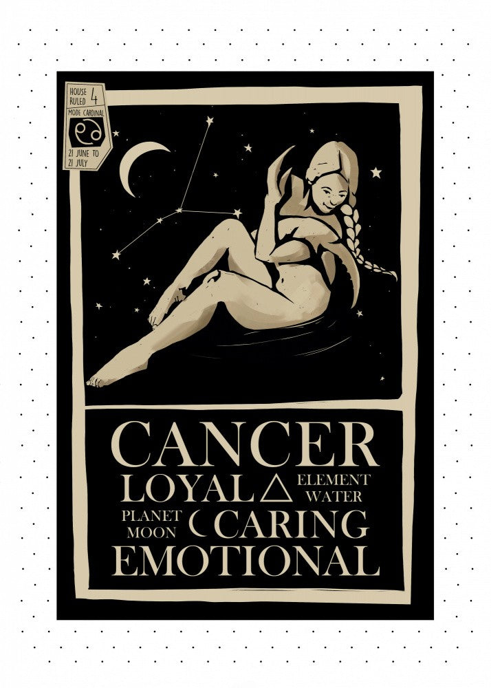 Cancer Zodiac Poster