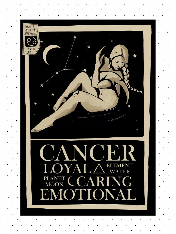 Cancer Zodiac Poster