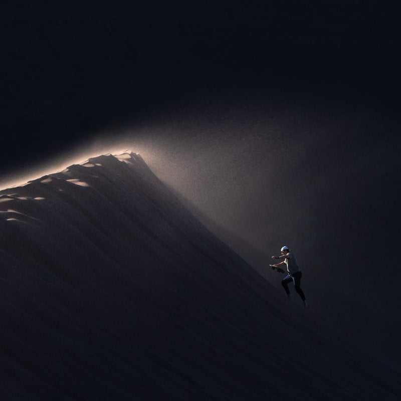 Climb up the sand dune