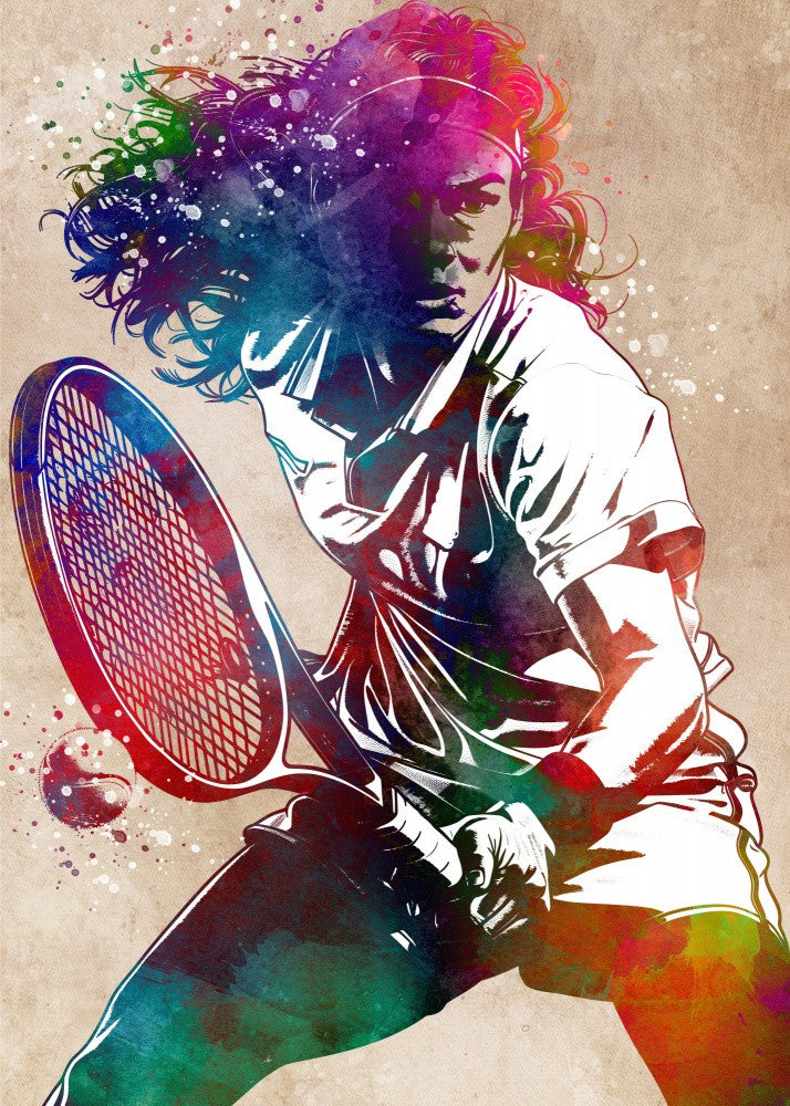 Sport Tennis Player Art (2)
