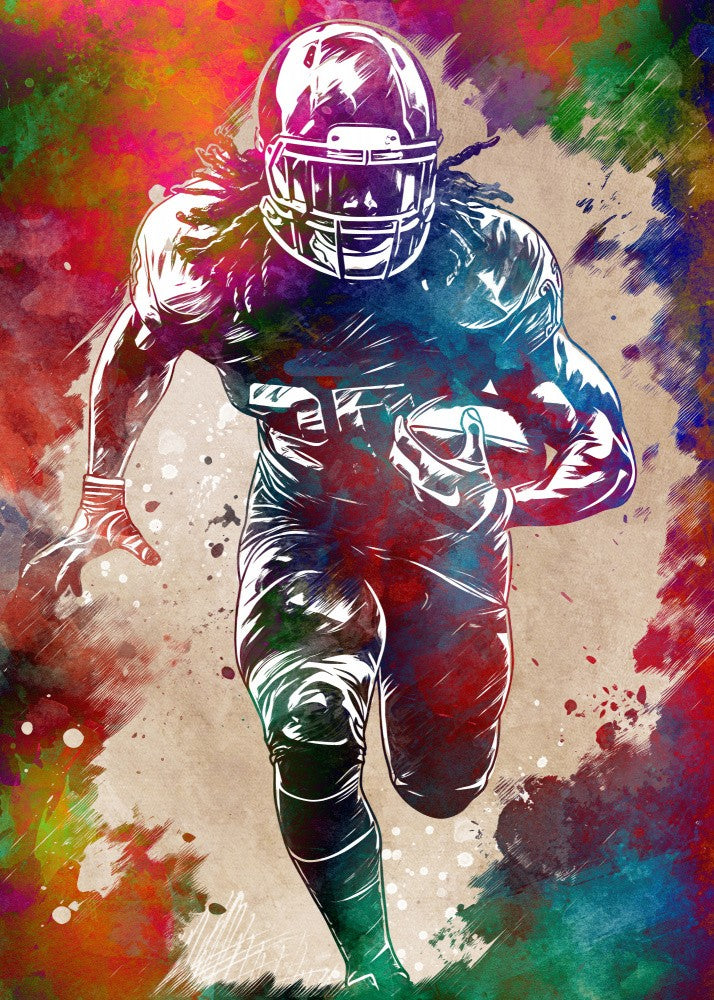 Sport American Football Player Art