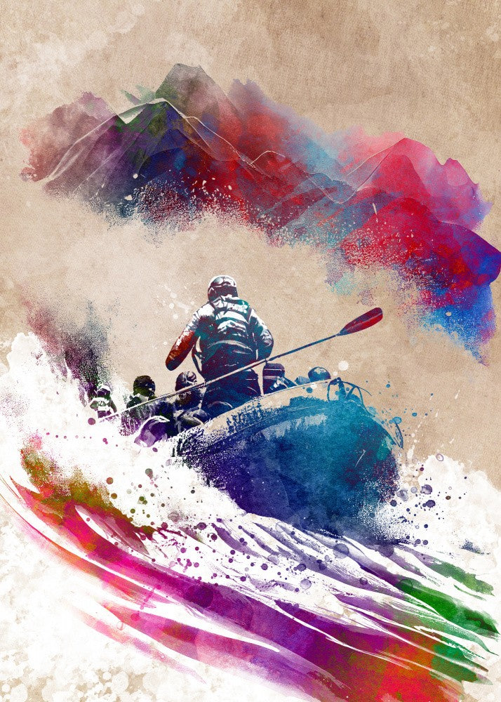 Sport Boats Rafting Art