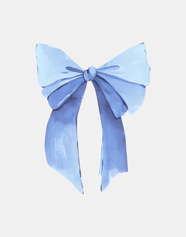 Nœud bleu élégant
