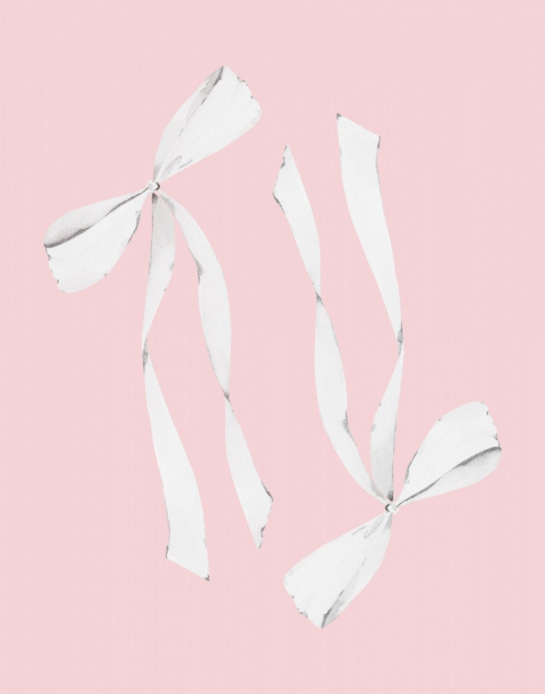 Deux Nœuds Blancs sur Rose