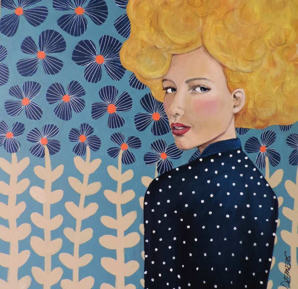Woman Polka Dots