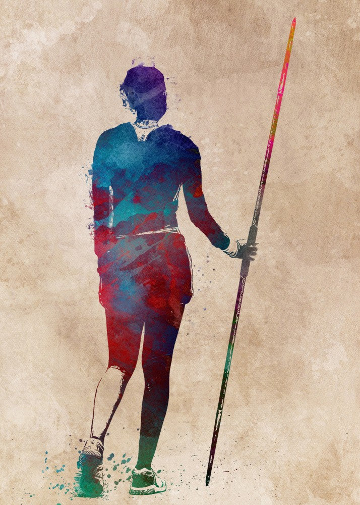 Sport Javelin Throw Art