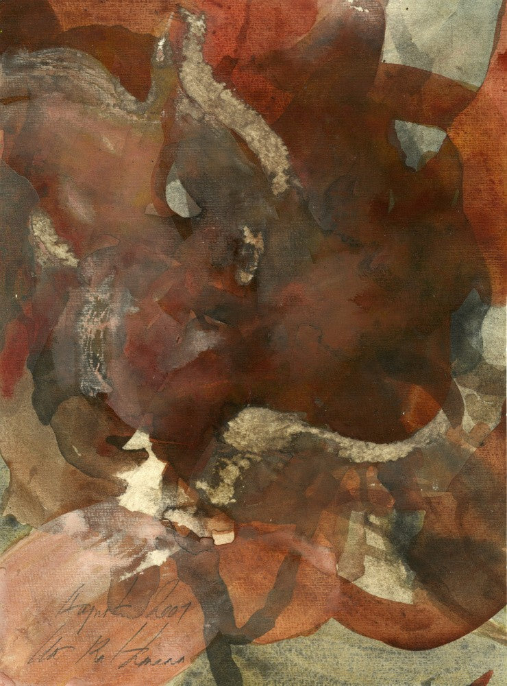 Organic Shapes in Earthy Tones of Brown and Green