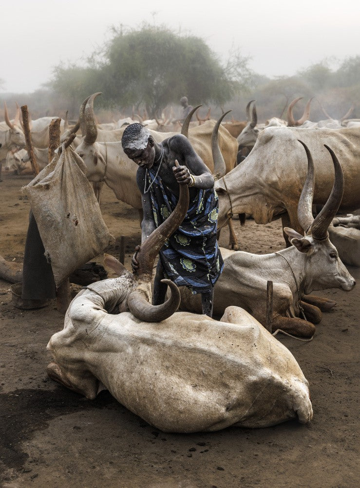 Mundari young man portrait, South Sudan