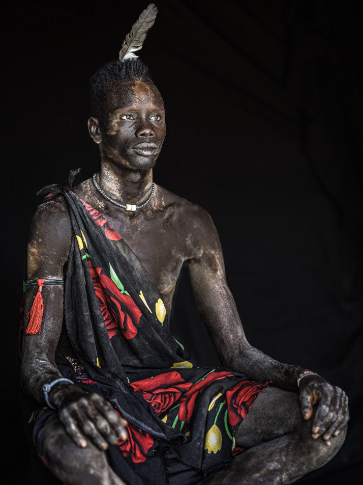 Mundari man portrait, South Sudan